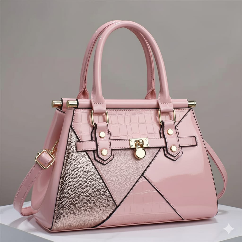 Ensemble sac rouge avec bijou chat